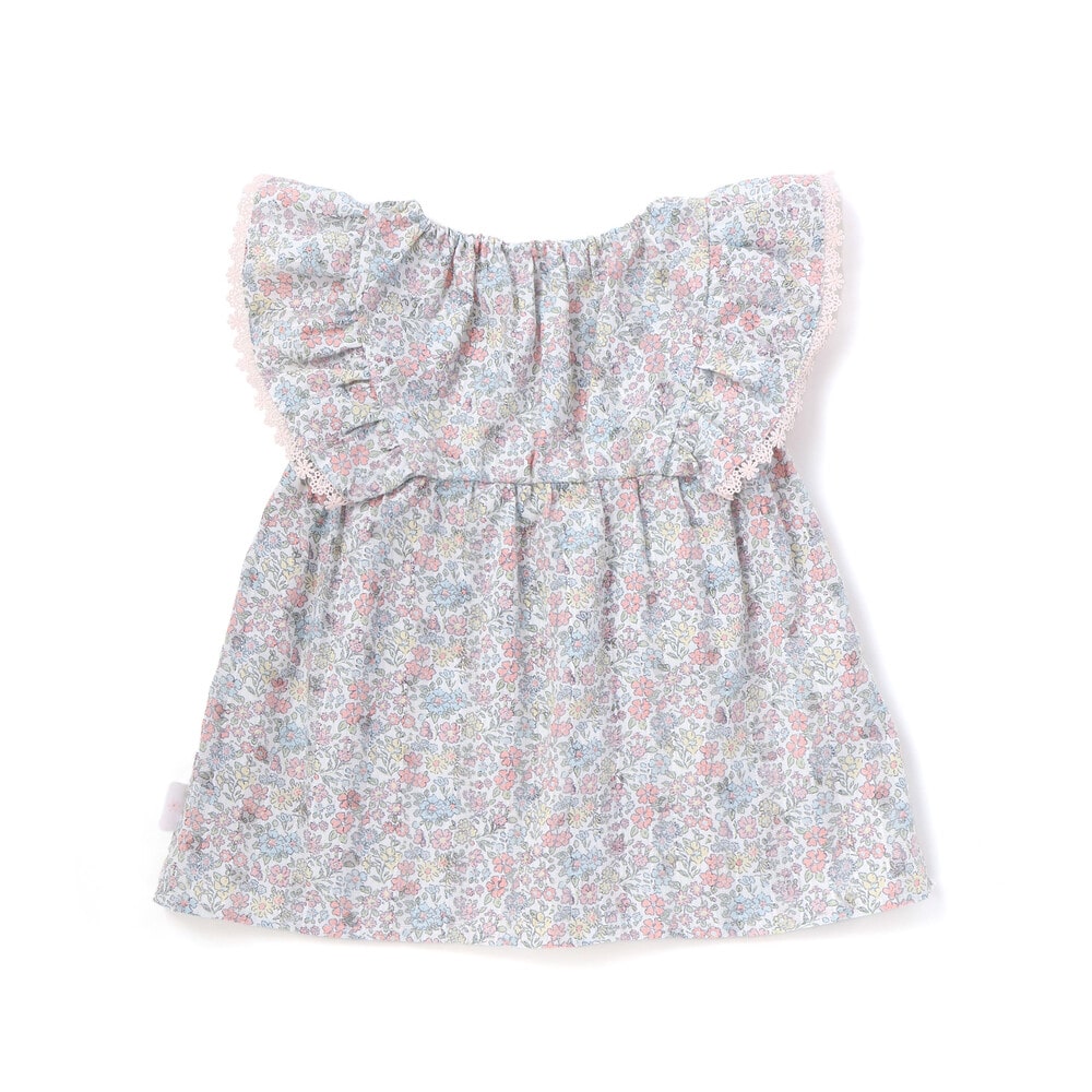 花柄チュニック+ショーパンセットアップ(80~130cm) イエロー系 80cm