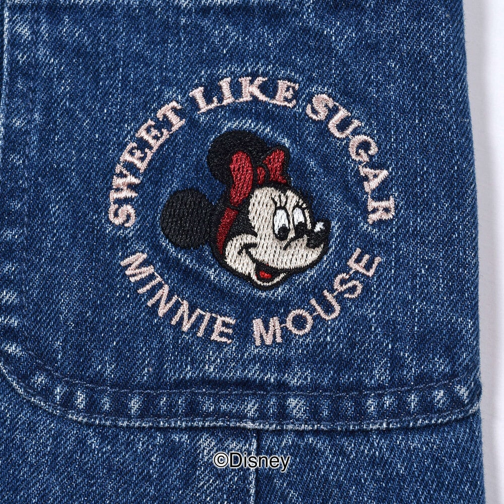 Disney ミニーマウス デニム ジャンパースカート 80 130cm 80cm ネイビー 子供服べべの公式通販サイト Bebe Mall