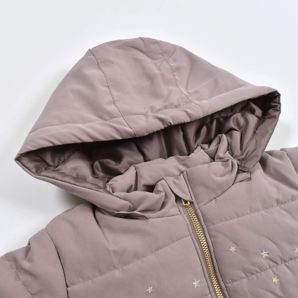 裾 フレア 中綿 ジャケット (80~130cm) ピンク 80cm