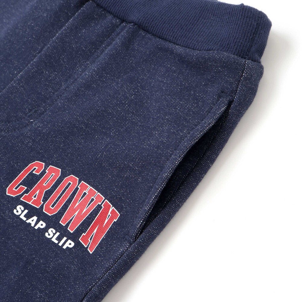 切替サイドラインロングパンツ(80~130cm) ネイビー 80cm