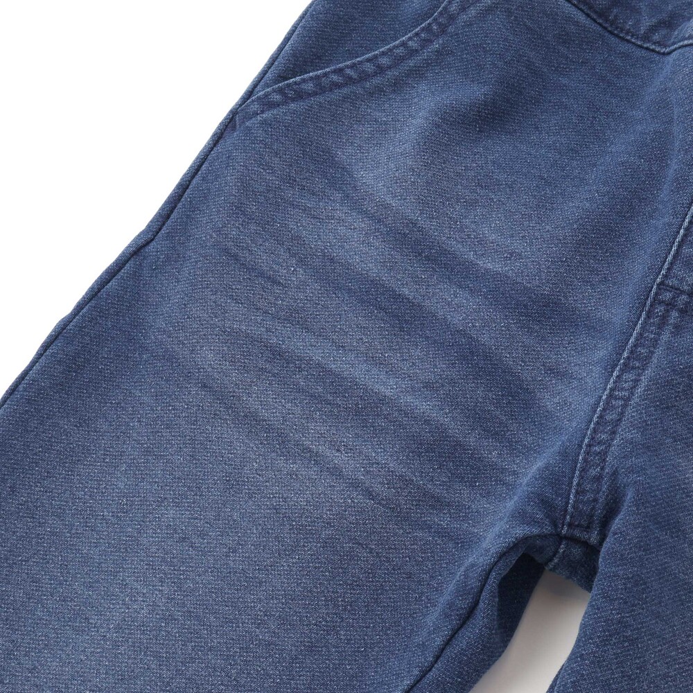 恐竜くるまキーチェーン刺しゅうデニムニットパンツ(80~130cm) ネイビー 80cm