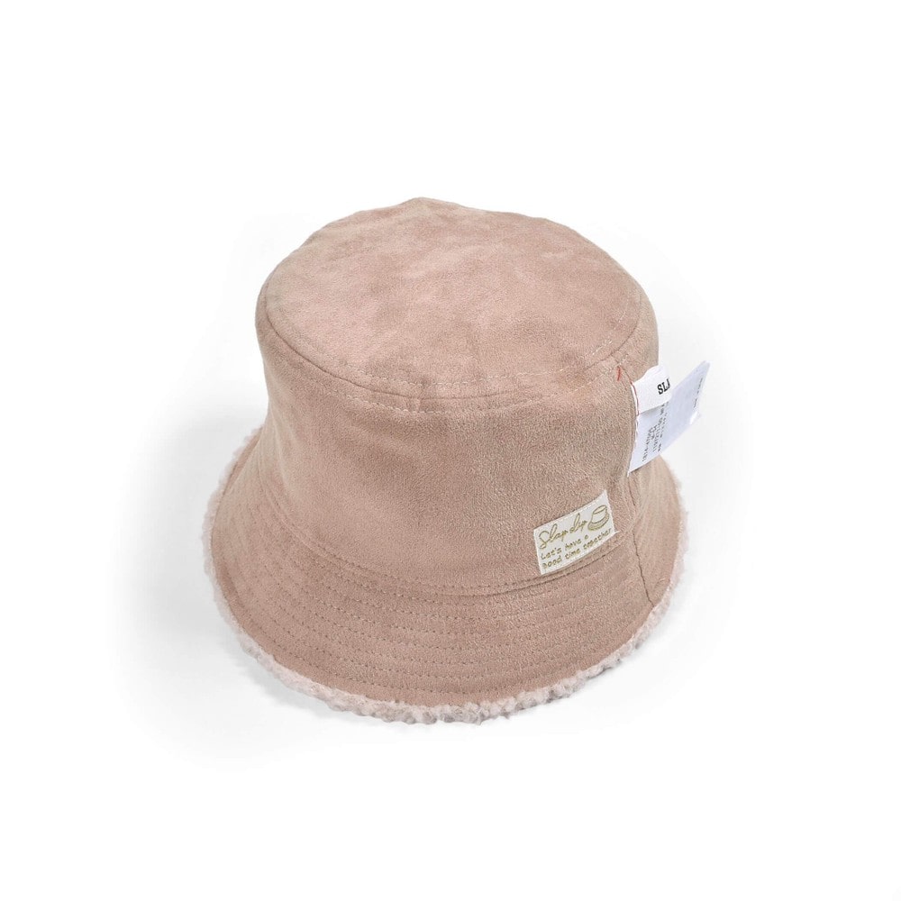 ユニセックス ボア × スエード リバーシブル バケットハット (52~54cm) ベージュ S(52cm)