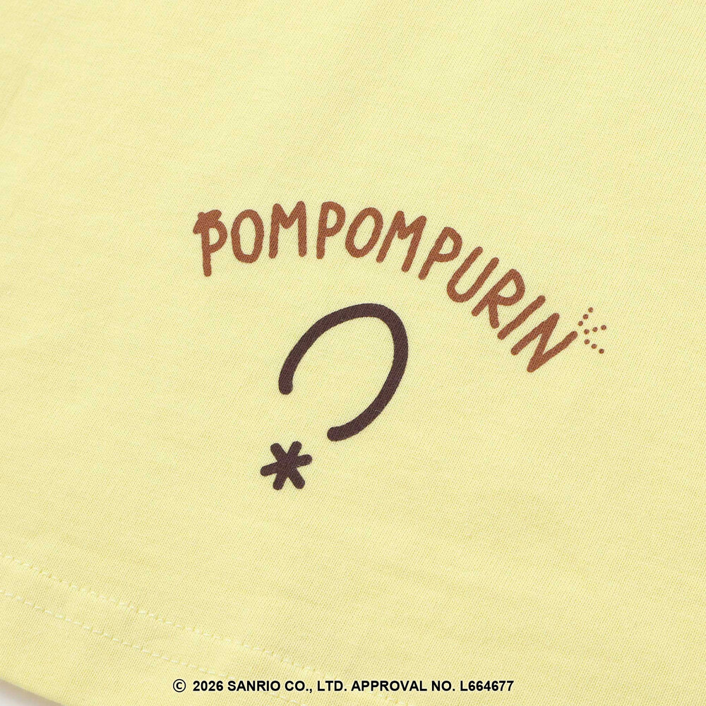 【シナモロール/ポムポムプリン×SLAPSLIP】耳付きモチーフ半袖パジャマ(90~130cm) オフホワイト 90cm