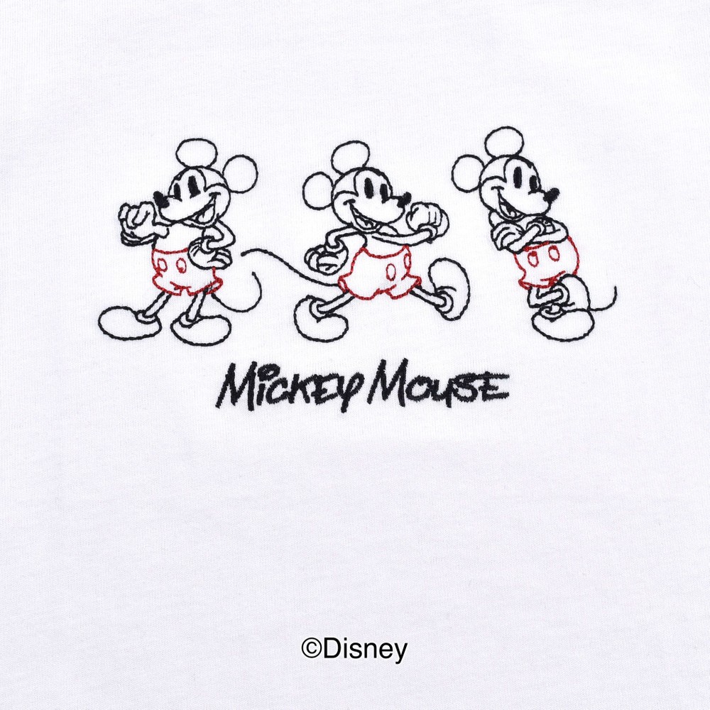 Bebe べべ Bebe Mall Official Online Store Disney ミッキーマウス トイ ストーリー ミニーマウス くまのプーさん ラプンツェル 刺繍 半袖 Tシャツ 80 130cm 80cm オフホワイト トップス ベベ モール オフィシャルオンラインストア