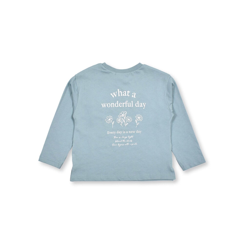 色 柄 バリエーション 長袖 Tシャツ (80~130cm) ブラウン 100cm