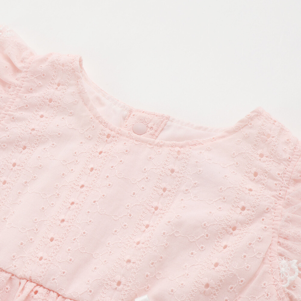 肩フリルワンピース+ブルマ付きセットアップベビー(70~80cm) ホワイト ワンサイズ