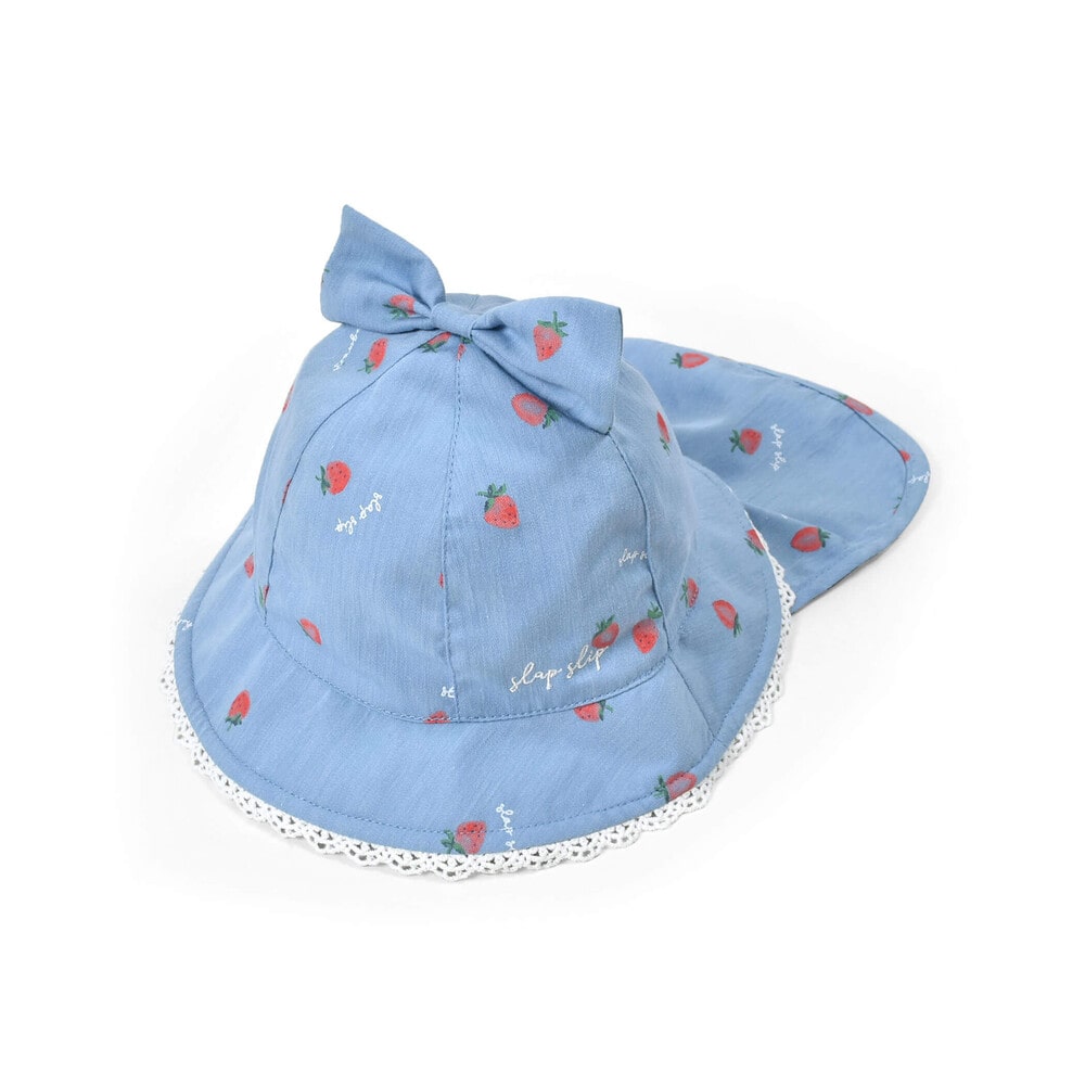 BEBE ONLINE STORE｜【お揃い/UVカット】イチゴ柄プリントリボン