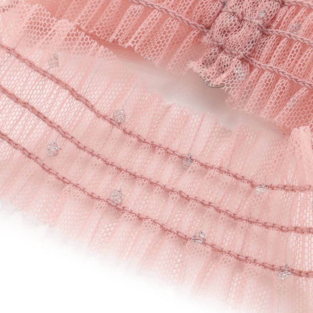 リボンチュールヘアバンドベビー ホワイト ワンサイズ