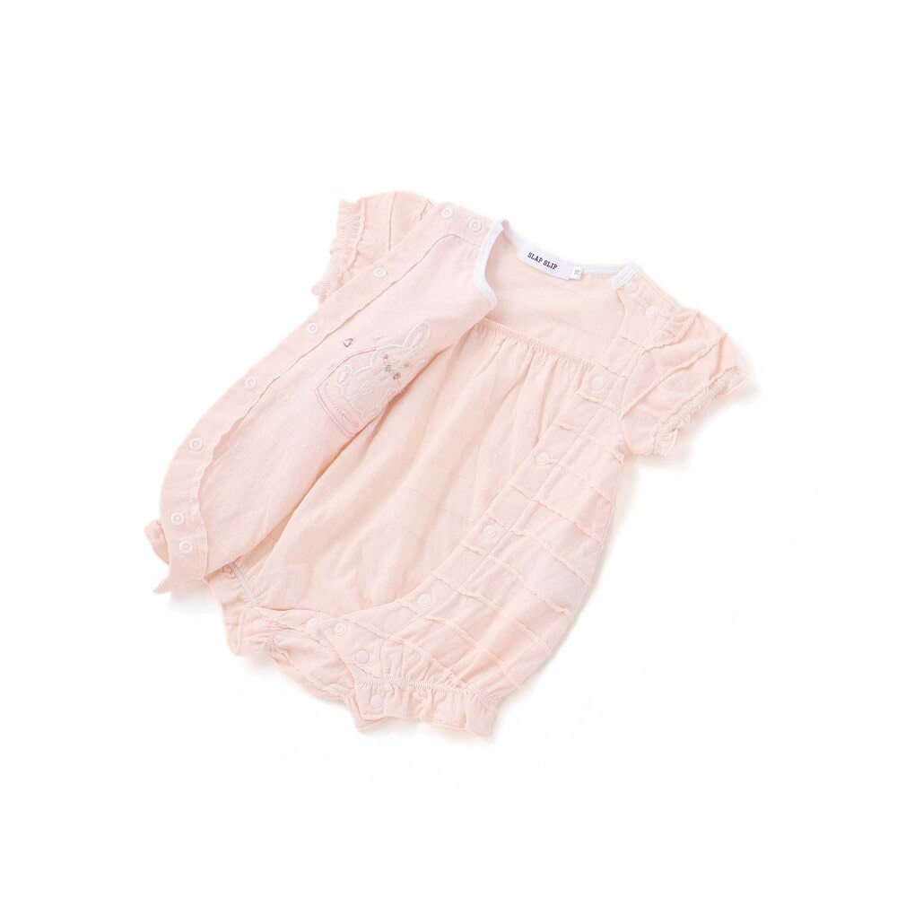 アニマルパッチレーシー天竺カバーオールベビー(70~80cm) ピンク 70cm