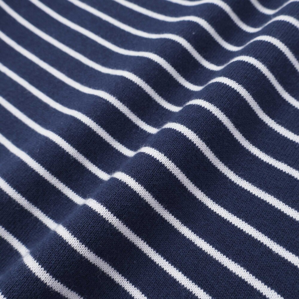 【抗菌・防臭】ワンポイント刺しゅう天竺長袖Tシャツ(90~130cm) ネイビー系 SS(90-100cm)