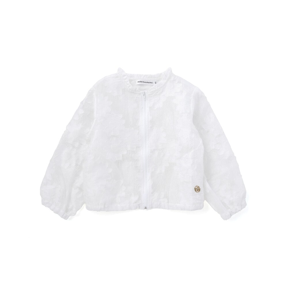 【店舗限定】花柄シアーライトブルゾン(95~160cm) ブルー 100cm