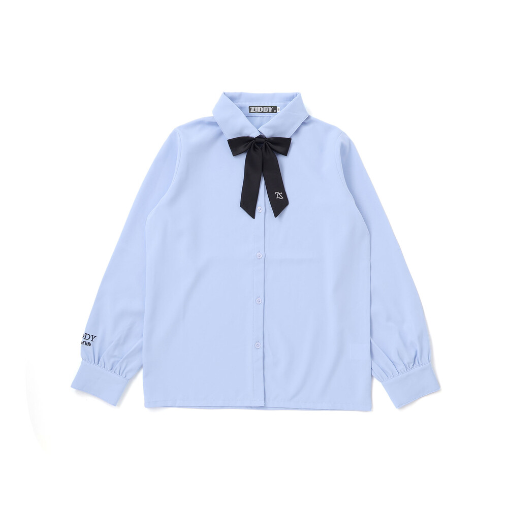 リボン付きブラウス(130~160cm) ホワイト 130cm