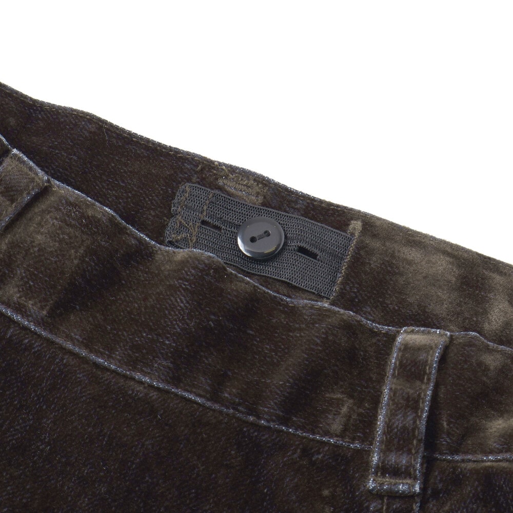 フロッキーワイドデニム(130~160cm) ブラウン 130cm