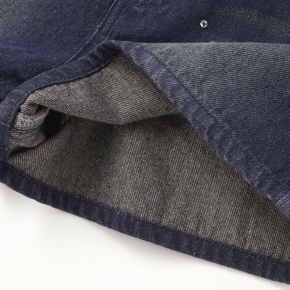 ラインストーンショートデニムパンツ(130~160cm) ネイビー 130cm