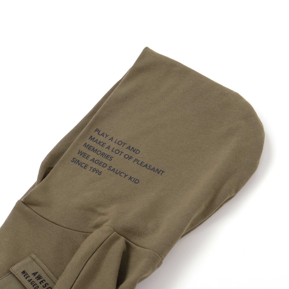 レイヤード風BIGフーディトレーナー(110~160cm) ブラック 110cm