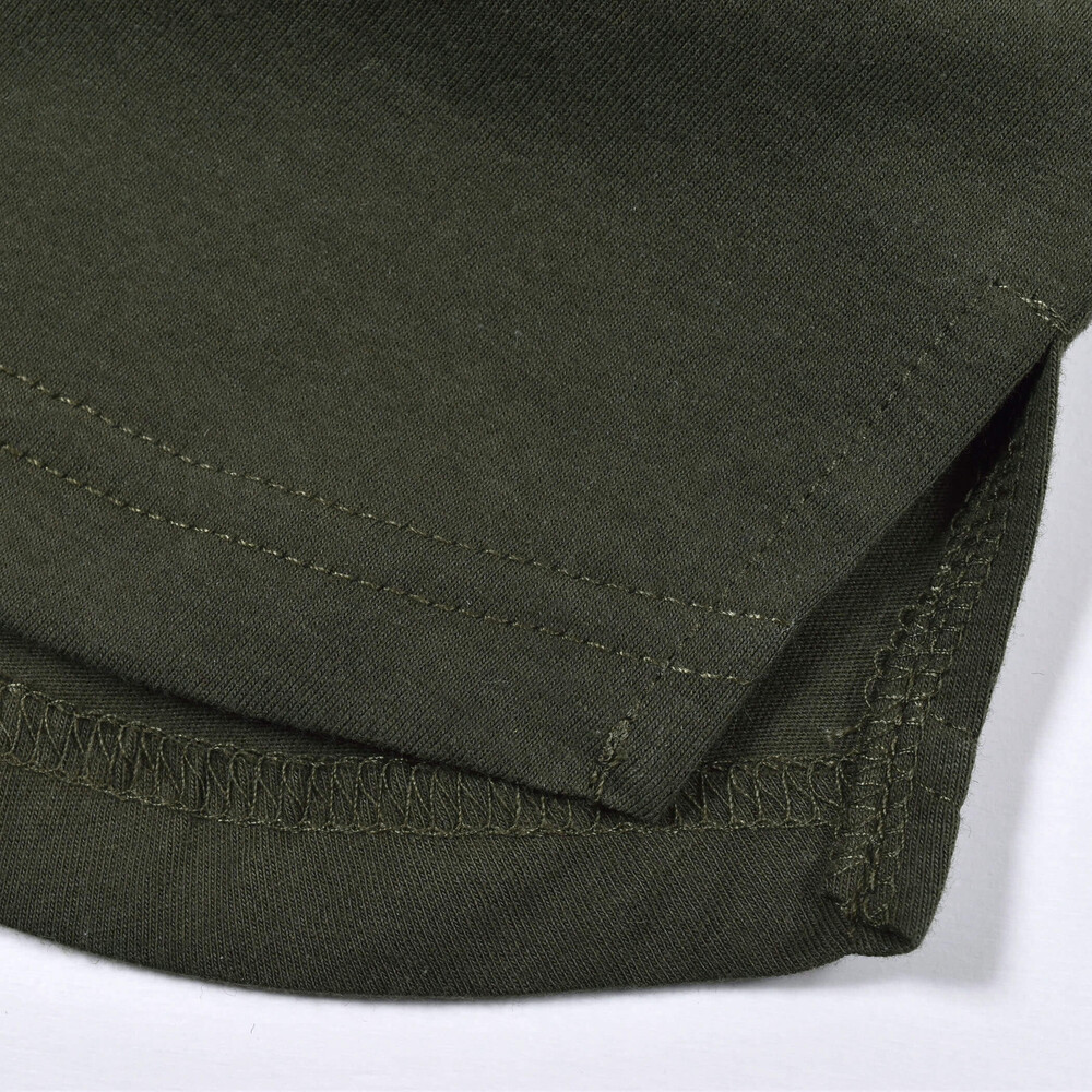 サガラ刺繍 ワッペン Tシャツ (100~160cm) グリーン 100cm