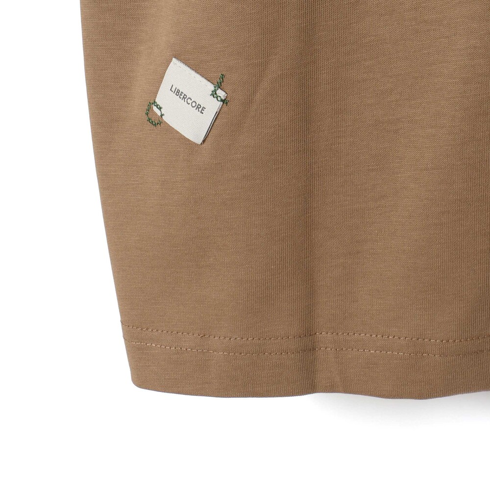 BIGリボンモチーフバルーンスリーブ天竺6分袖Tシャツ 親子お揃い 大人(140~160cm) ブラウン M(150~160cm)
