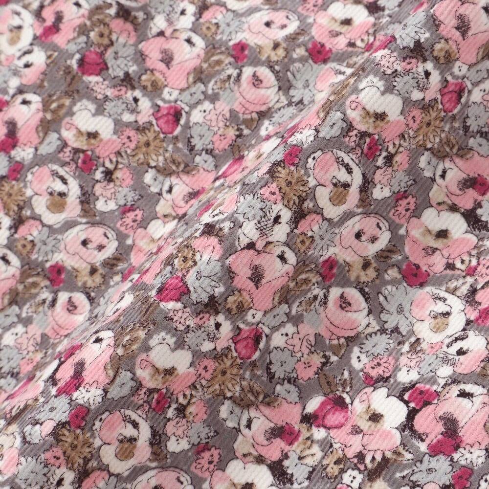 【日本製】【お揃い】リバティ(Leila)シャツコールジャンパースカート(90~140cm) ブルー系 100cm