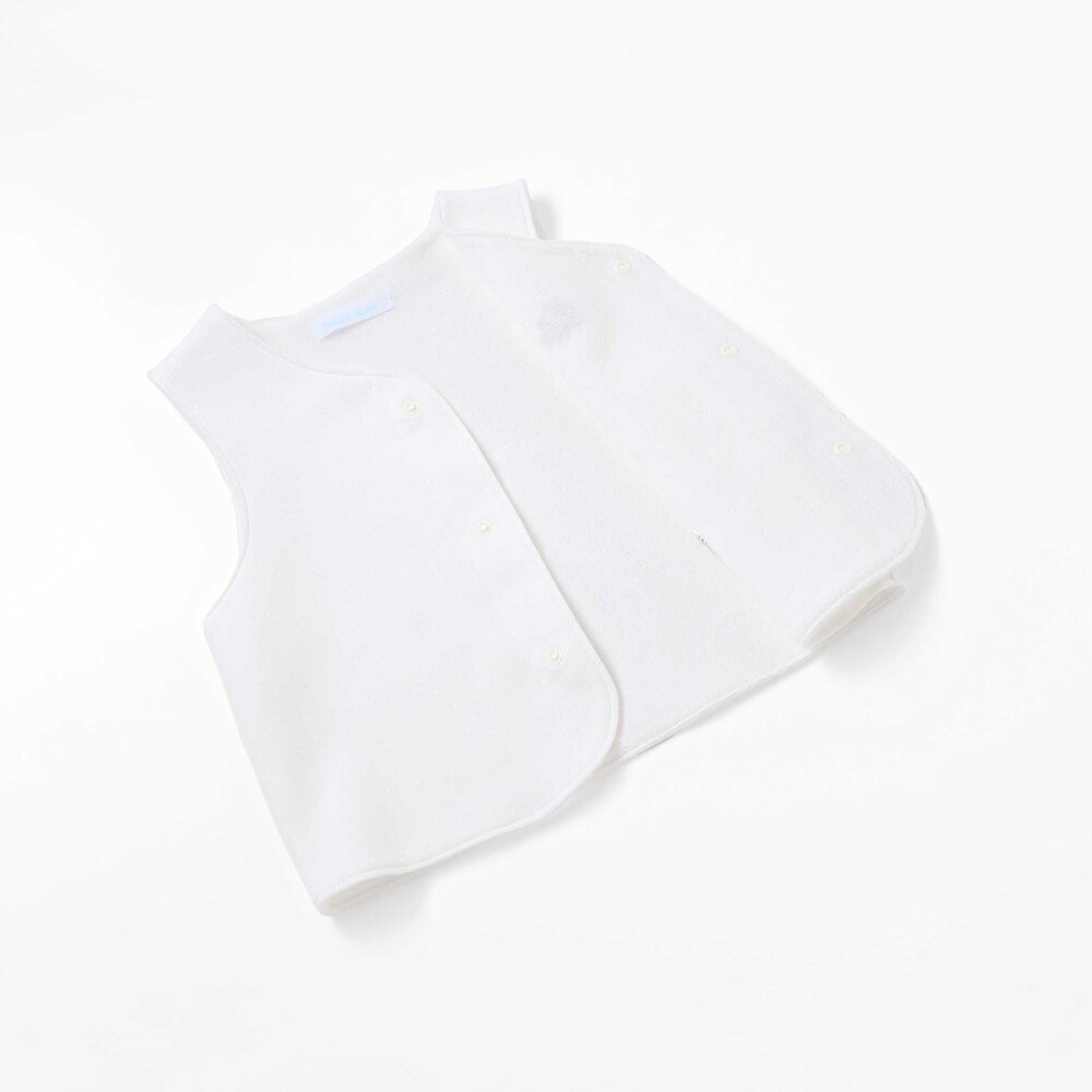 【日本製】スモッキングカバーオール&ベスト&スタイセット(70~80cm) ピンク 70cm