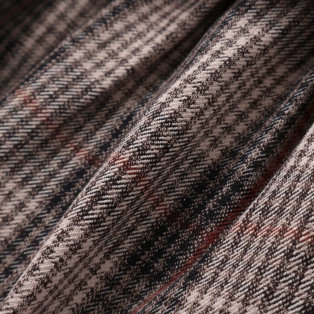 【お揃い】ケーブルボアxタータンチェックワンピース(80~130cm) オフホワイト 80cm