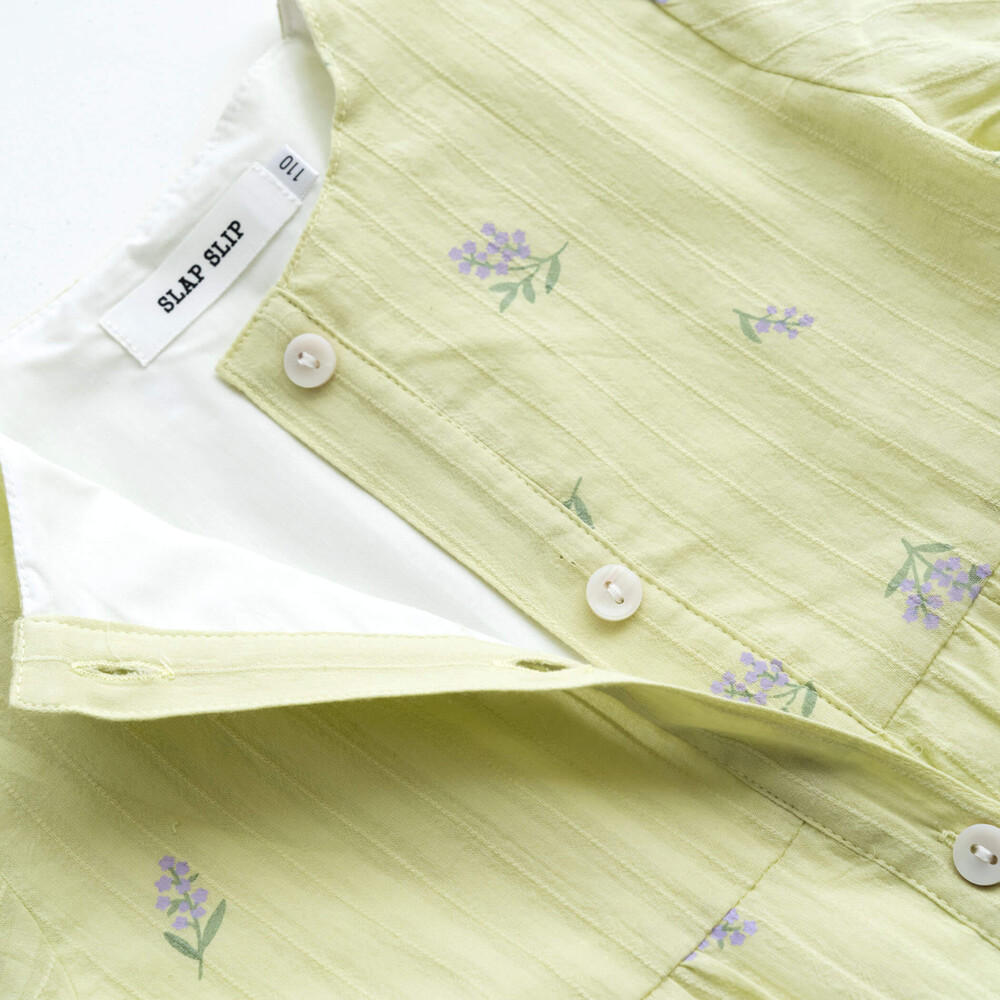 チューリップ ラベンダー ドビー ワンピース (90~130cm) ホワイト系 110cm