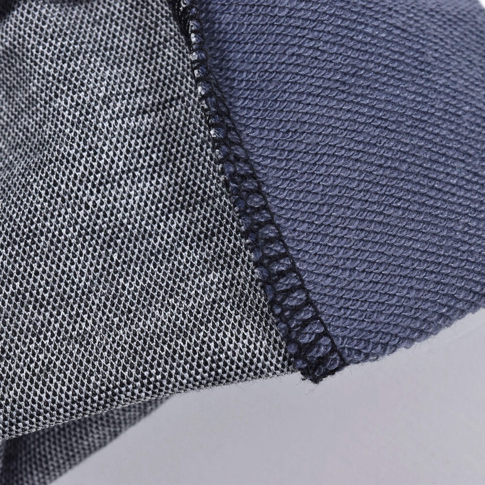 チェック × 無地 ポケット パッチ ロングパンツ (80~130cm) グレー系 100cm