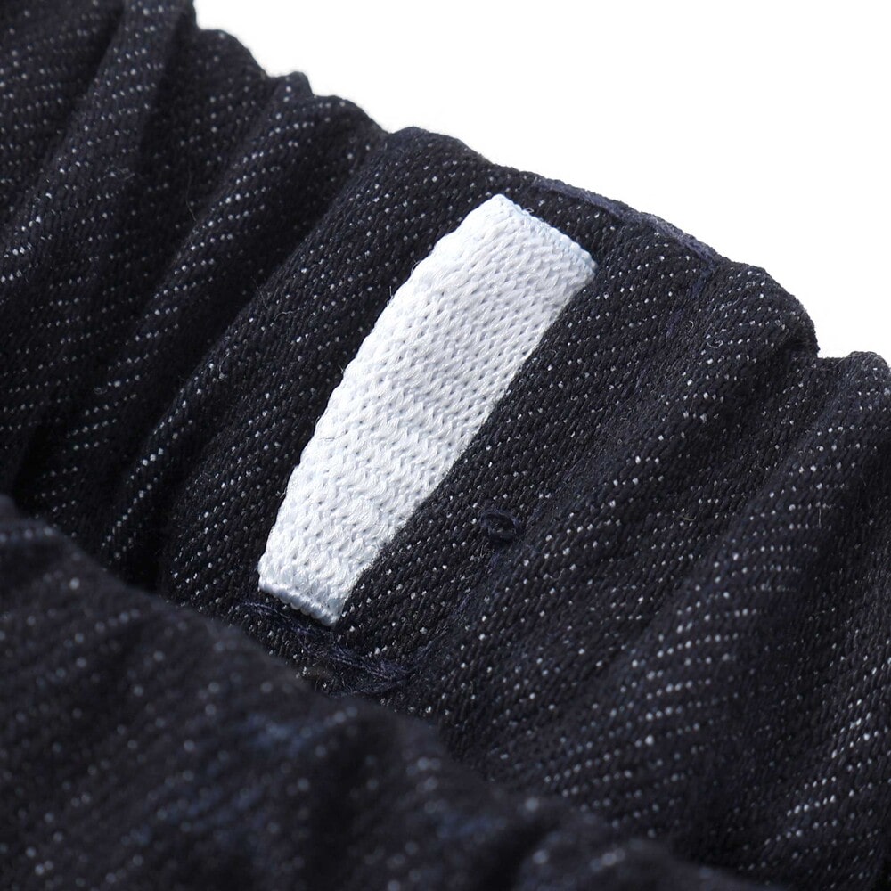 刺しゅう裏起毛ストレッチデニム&ツイルロングパンツ(80~130cm) ベージュ 80cm