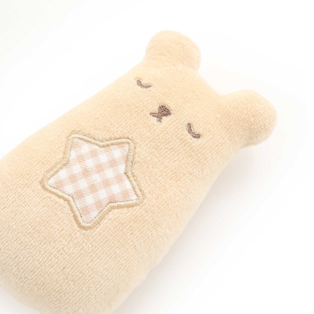 クマウサギおくるみ+ラトルセットベビー ピンク ワンサイズ