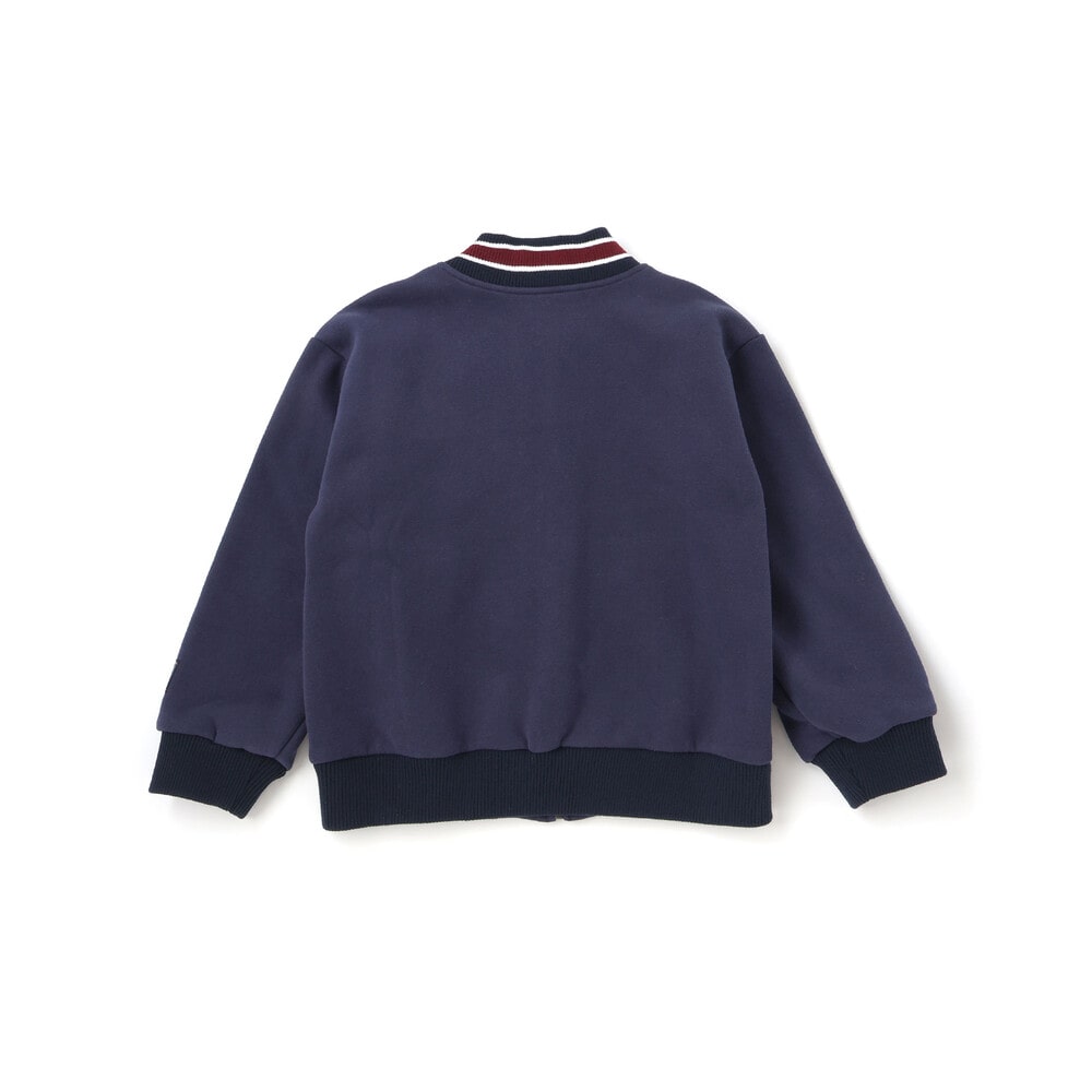 ロゴバッチ裏ジャギー裏毛スタジャン(110~150cm) グレー 110cm