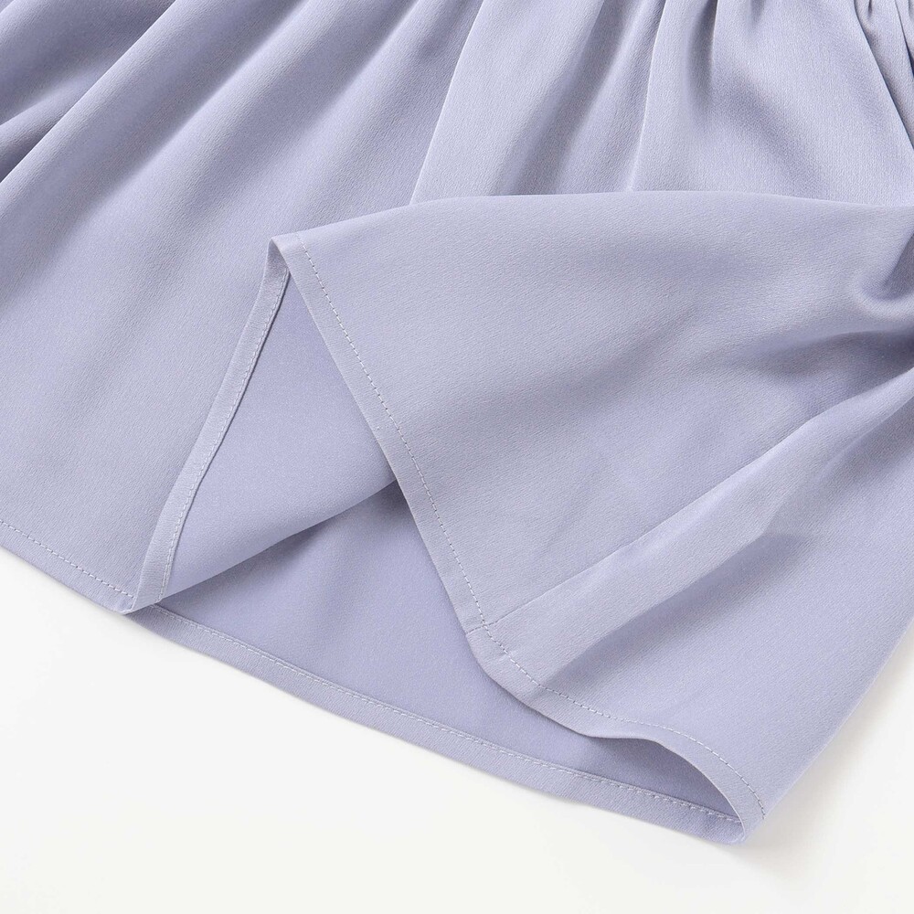 ラメジョーゼットシャーリングキャミ+リブボーダー長袖Tシャツセット(90~160cm) ホワイト 90cm