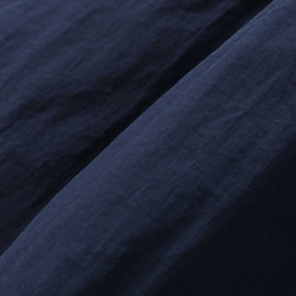 【撥水加工】ヴィンテージタフタ裏ファー裾フリルフードブルゾン(80~150cm) ネイビー 100cm