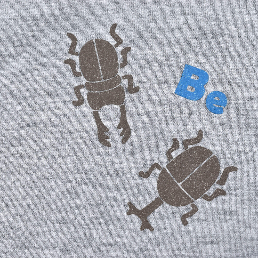 【 蓄光 プリント 】 昆虫 カブトムシ クワガタ ロゴ Tシャツ (90~150cm) グリーン 100cm
