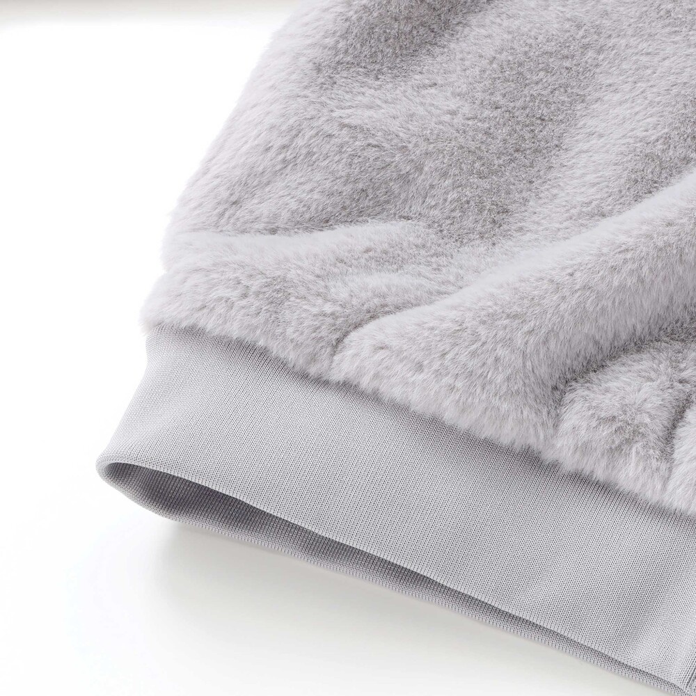 ショート丈ファーブルゾン(130~160cm) グレー 130cm