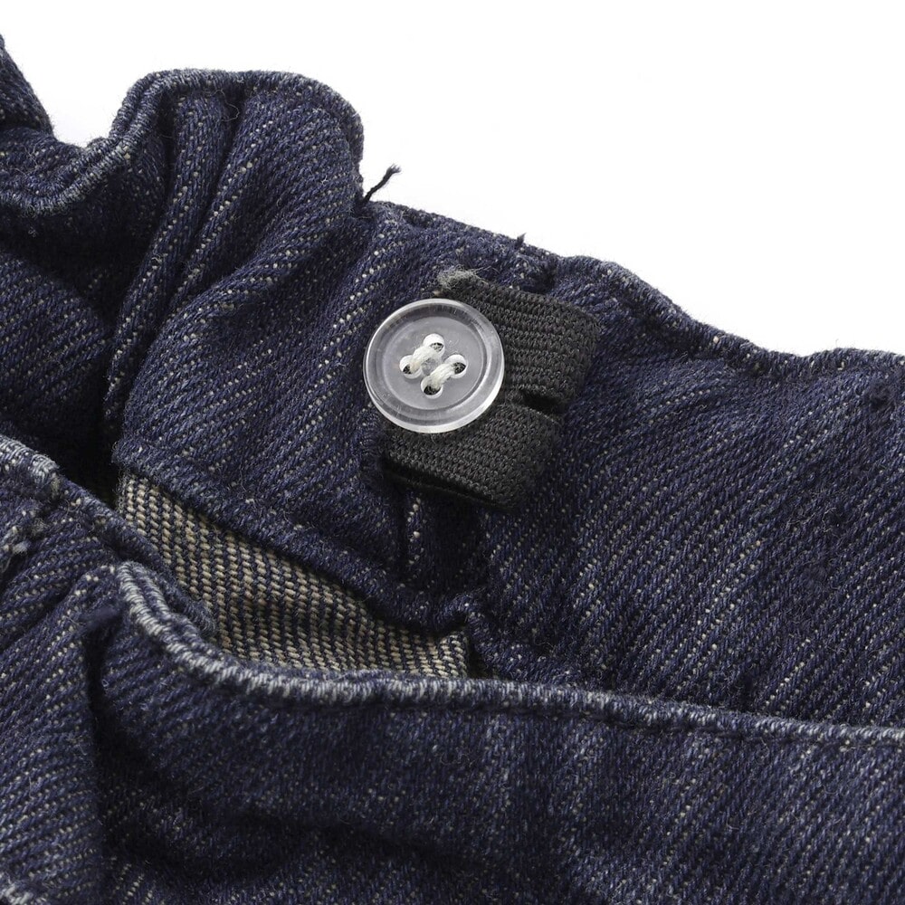 ラインストーンショートデニムパンツ(130~160cm) ネイビー 130cm