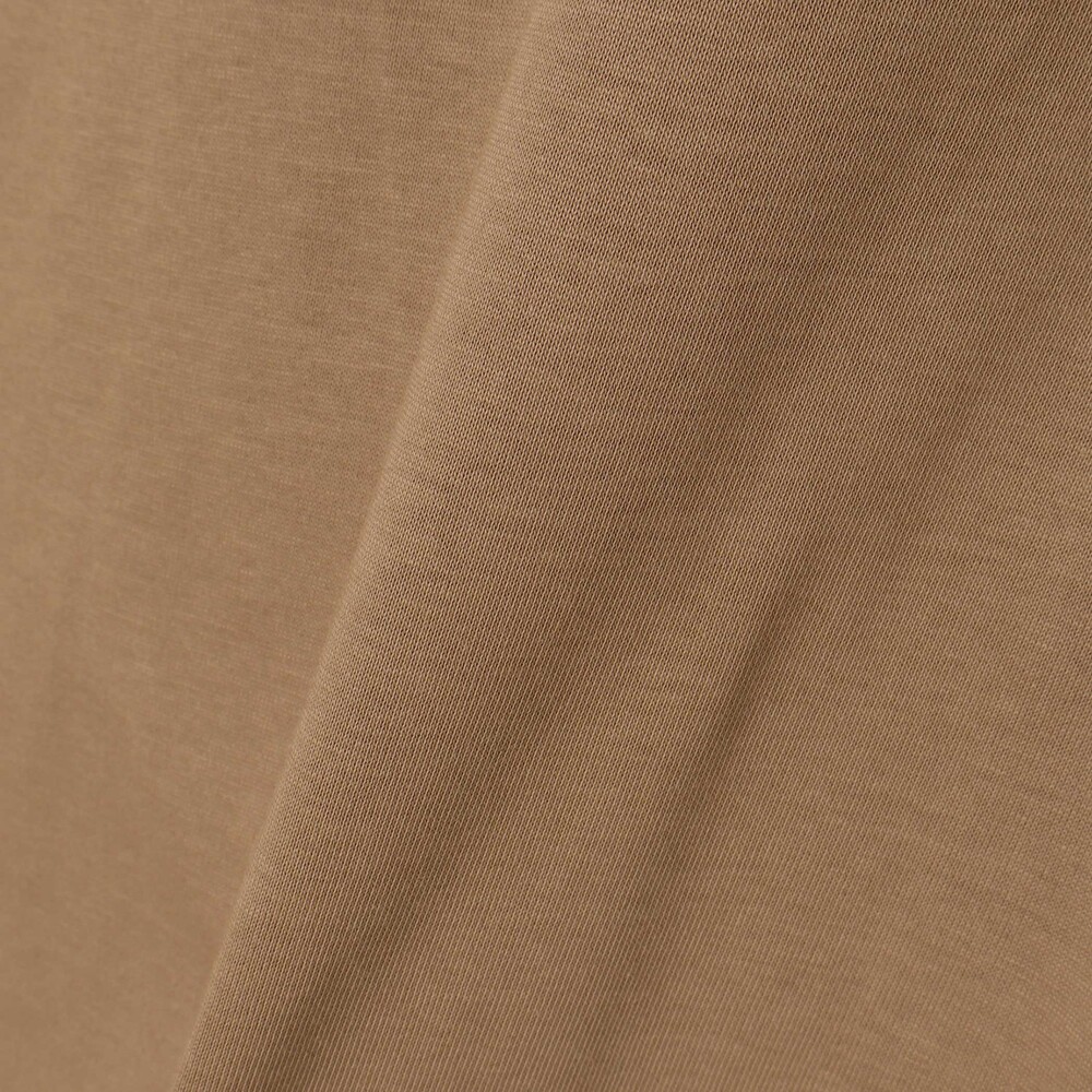 BIGリボンモチーフバルーンスリーブ天竺6分袖Tシャツ 親子お揃い 大人(140~160cm) ブラウン M(150~160cm)