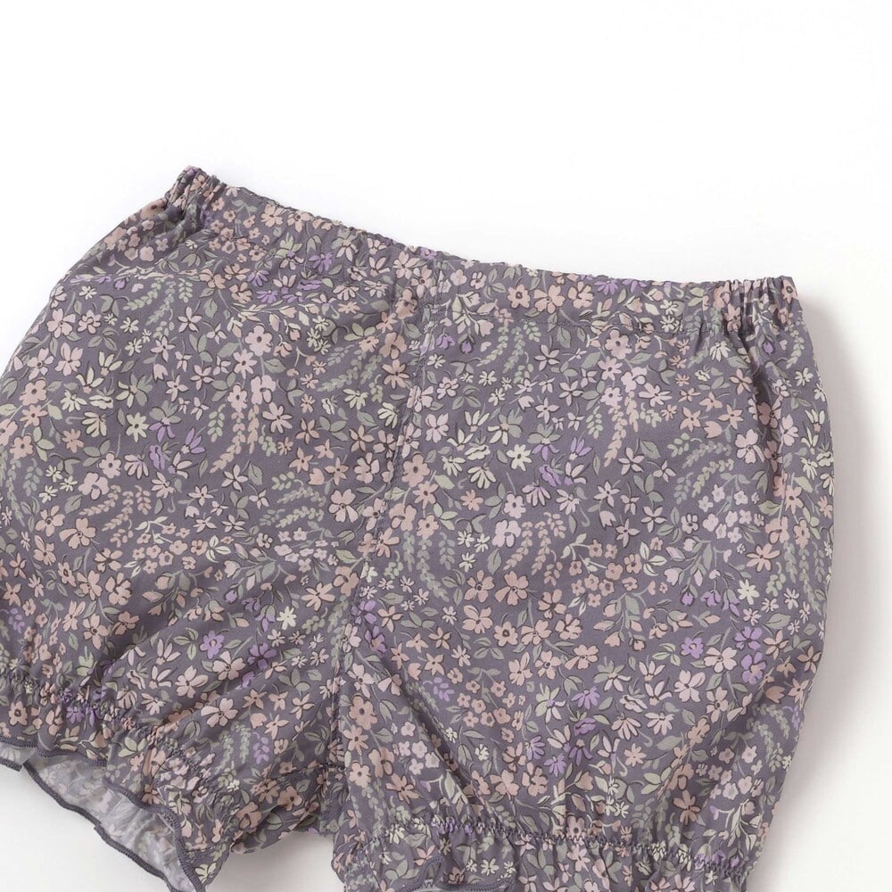 天竺半袖Tシャツ&花柄プリントブルマセット(70~90cm) ピンク系 S(70-80cm)