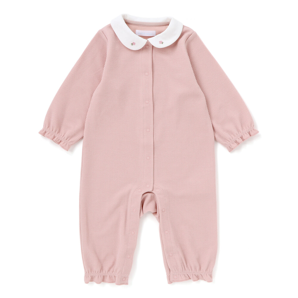 【お揃い】チュニック付きテレコフェイスカバーオール(70~80cm) ベージュ系 70cm