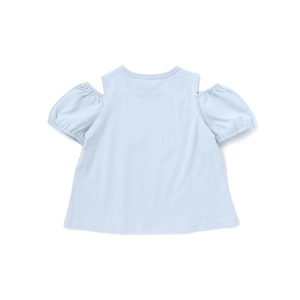 スイーツ刺しゅう肩開き半袖Tシャツ&スカパンセットアップ(80~130cm) ホワイト 80cm