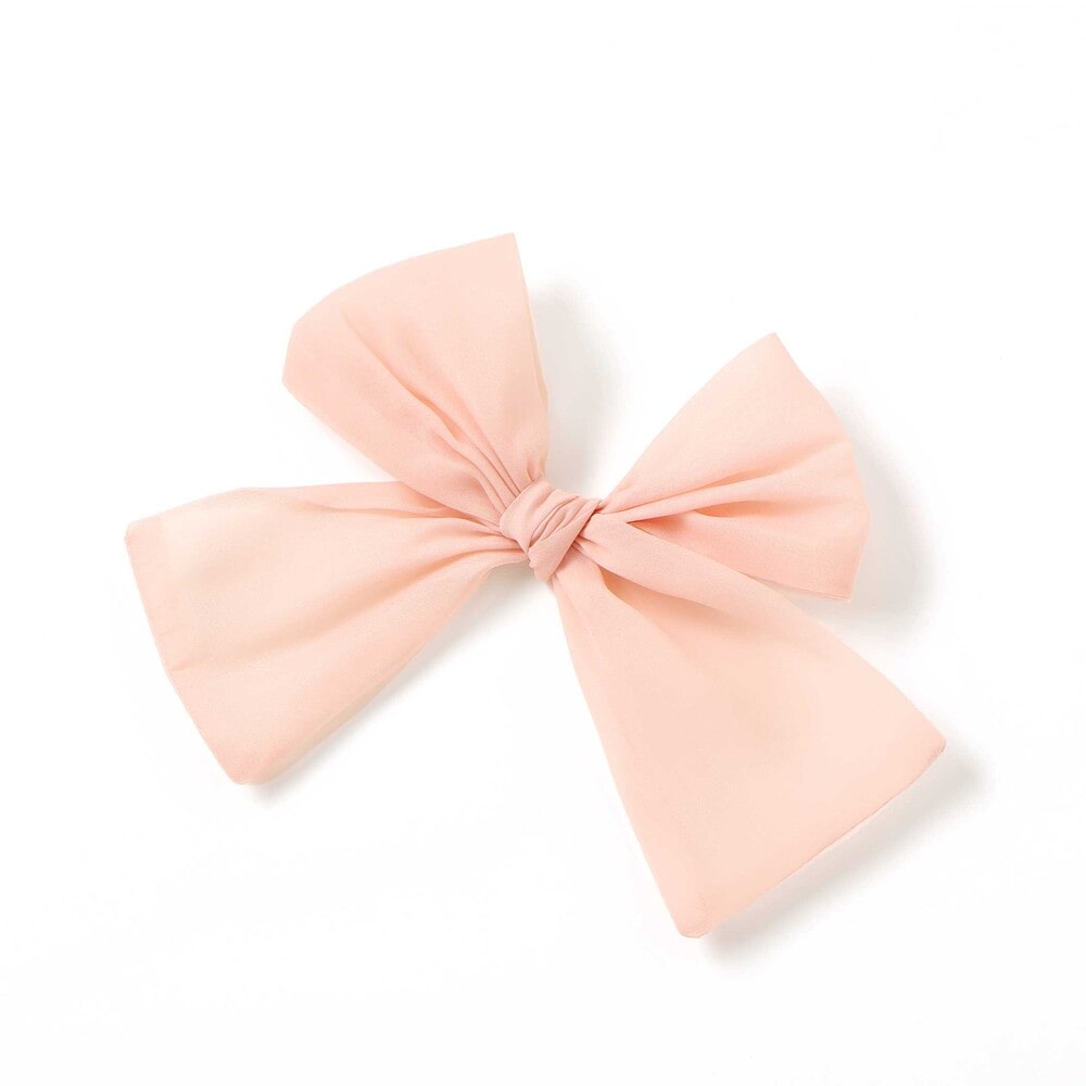 ふわふわオーガンジーフリルリボンペプラムドレス風ジャンパースカート(90~130cm) ピンク 90cm