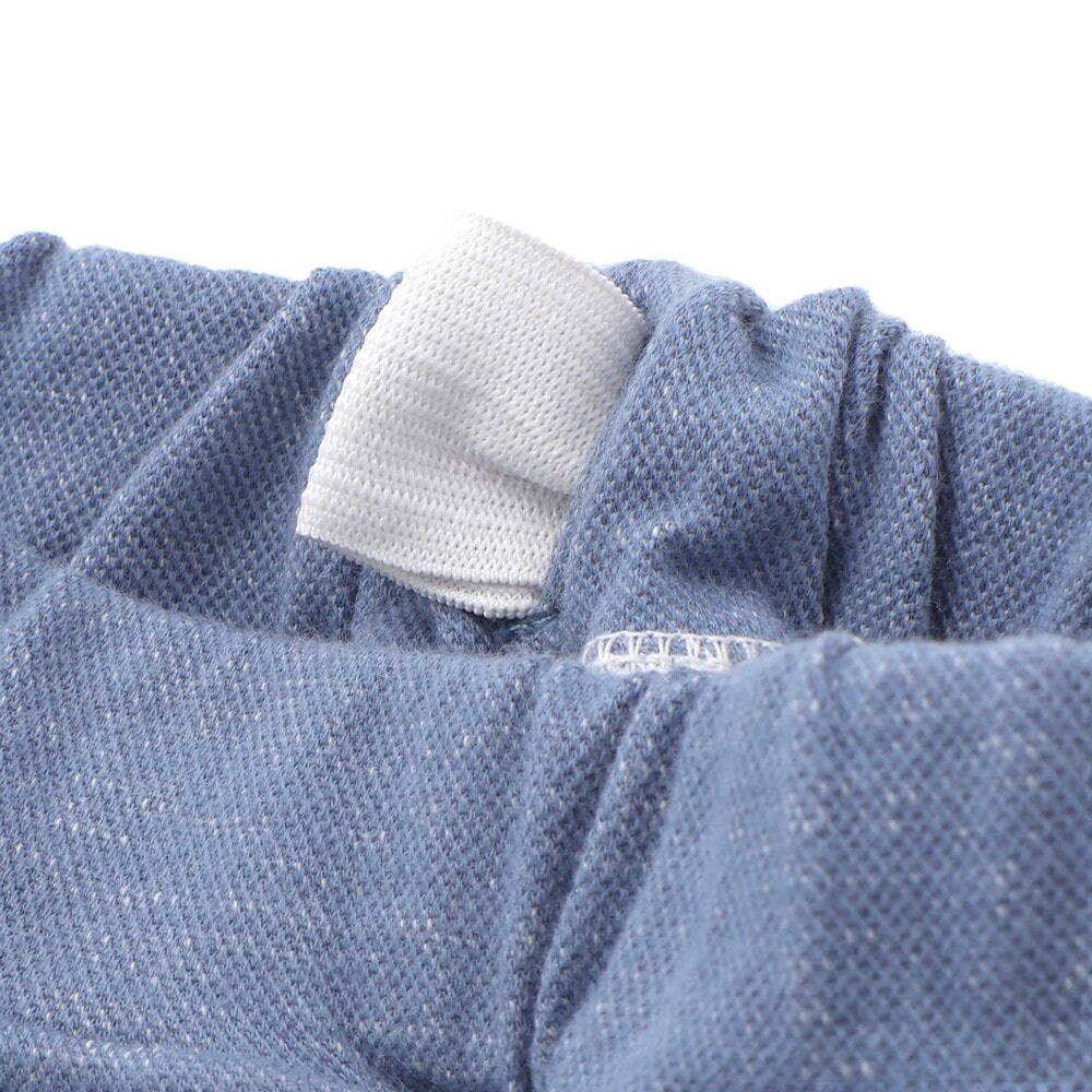 裾折り返しレース7分丈ツイルパンツ(80~120cm) パープル 80cm