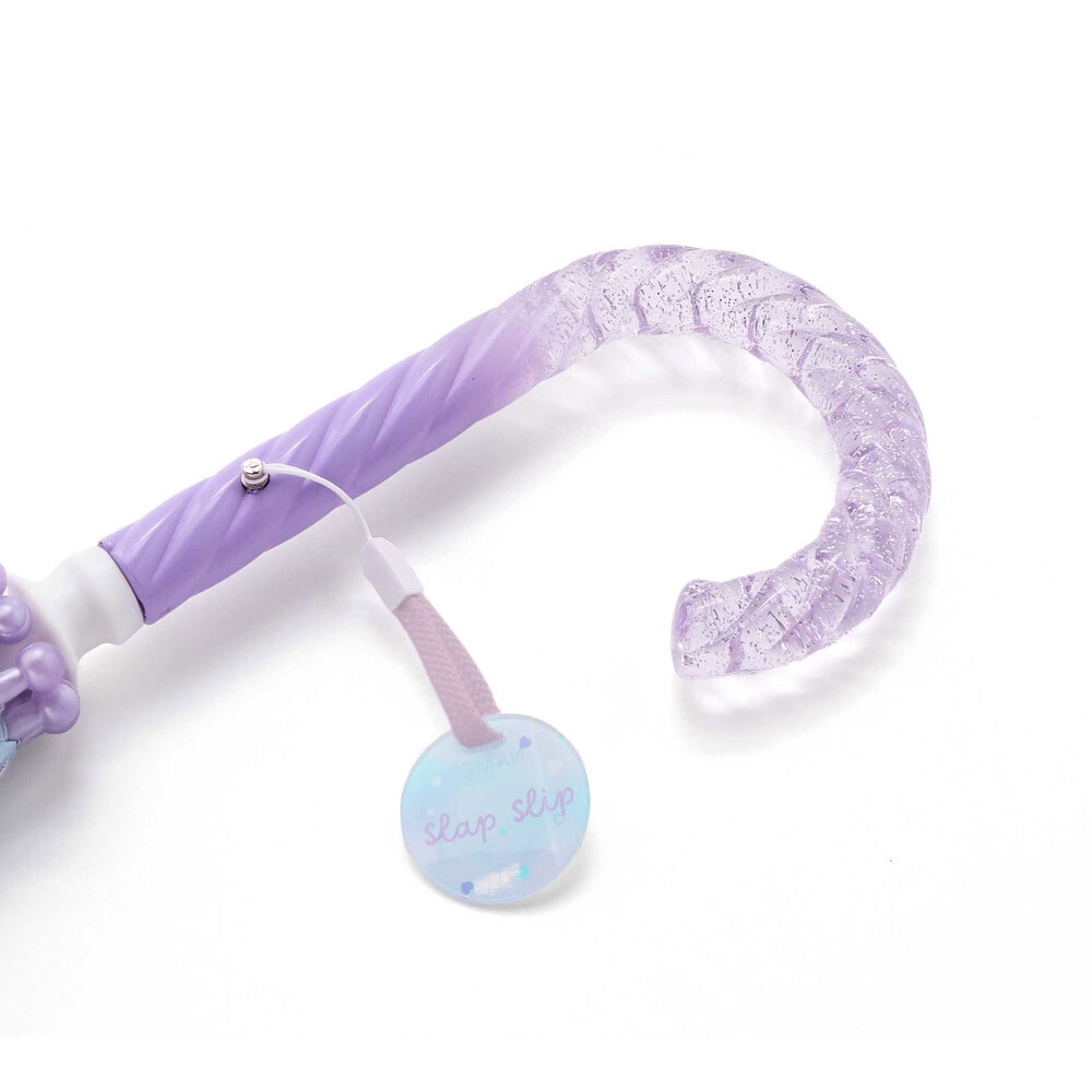 【お揃い】ハートキラキラプリント総柄傘(45~50cm) ブルー系 S(45cm)