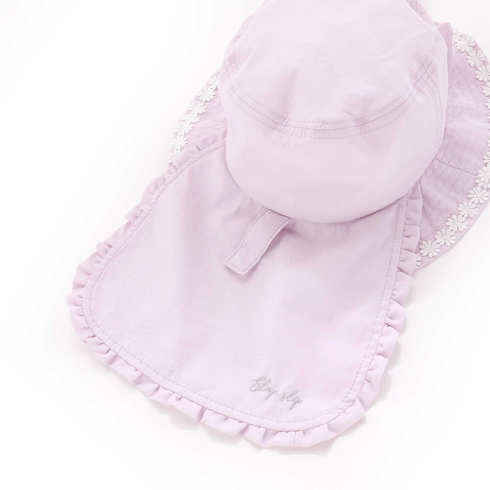 ウサギxネコ耳付きサファリハット(50~54cm) ピンク 52cm