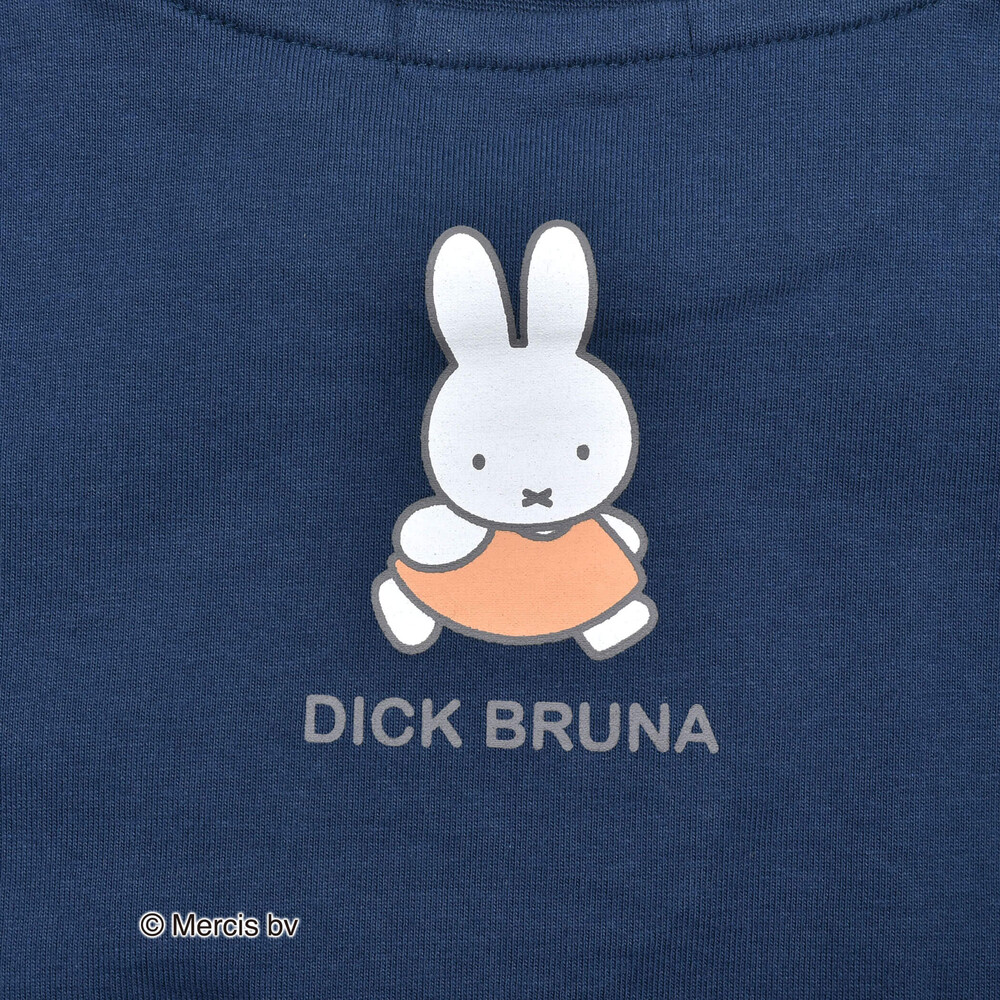 miffyコラボアイテム】ミッフィーおばけミッフィープリントパッチ刺しゅう半袖Tシャツ (80～130cm)(80cm ネイビー):  トップス【女の子・男の子の子ども服と言えば】【miffyコラボアイテム】ミッフィーおばけミッフィープリントパッチ刺しゅう半袖Tシャツ  (80～130cm)(80cm ...