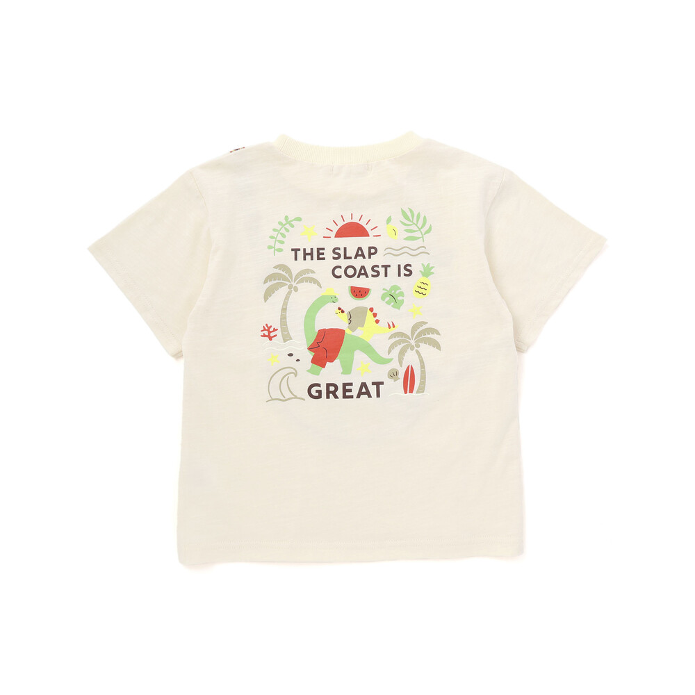 【お揃い】ポシェットトロンプイユ半袖Tシャツ(80~130cm) イエロー 80cm