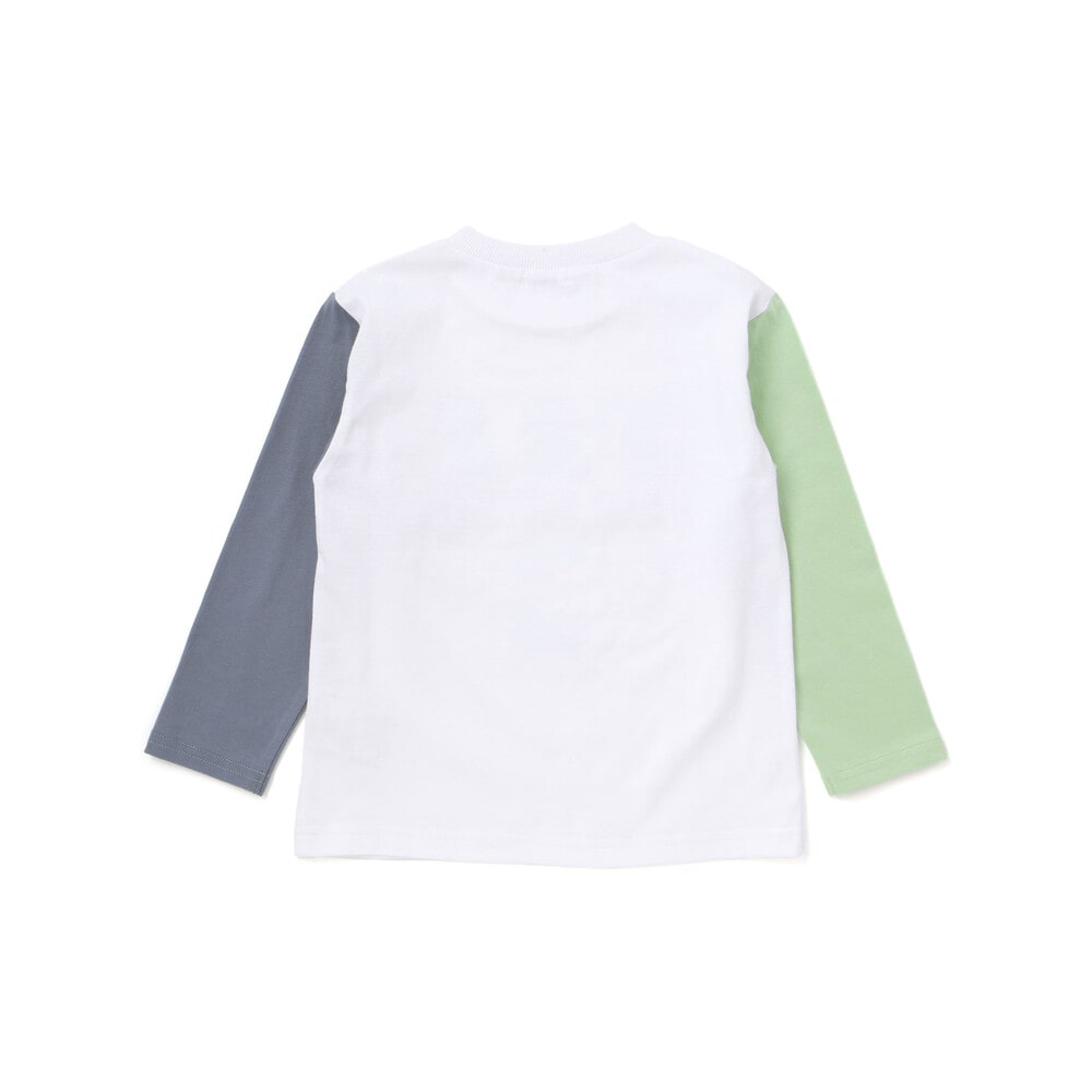 【パウ・パトロール×SLAPSLIP】無地&袖切り替えプリント長袖Tシャツ(90~130cm) ピンク 90cm