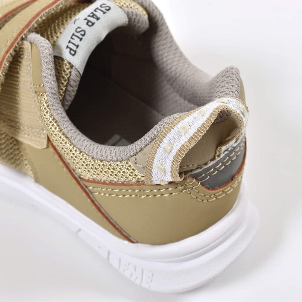 【 IFME × SLAP SLIP コラボアイテム 】 メッシュ ワンベルト スニーカー (15~19cm) ピンク 19cm