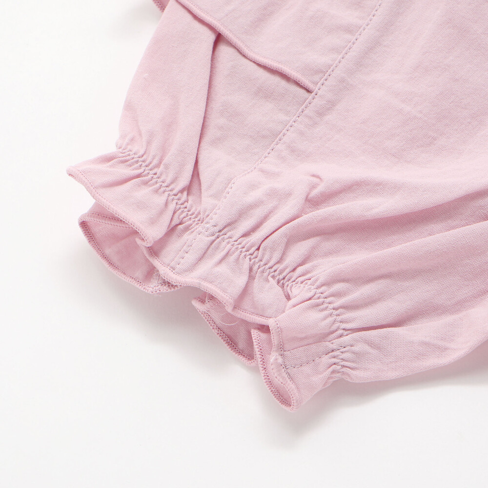 肩フリルワンピース+ブルマ付きセットアップベビー(70~80cm) ホワイト ワンサイズ