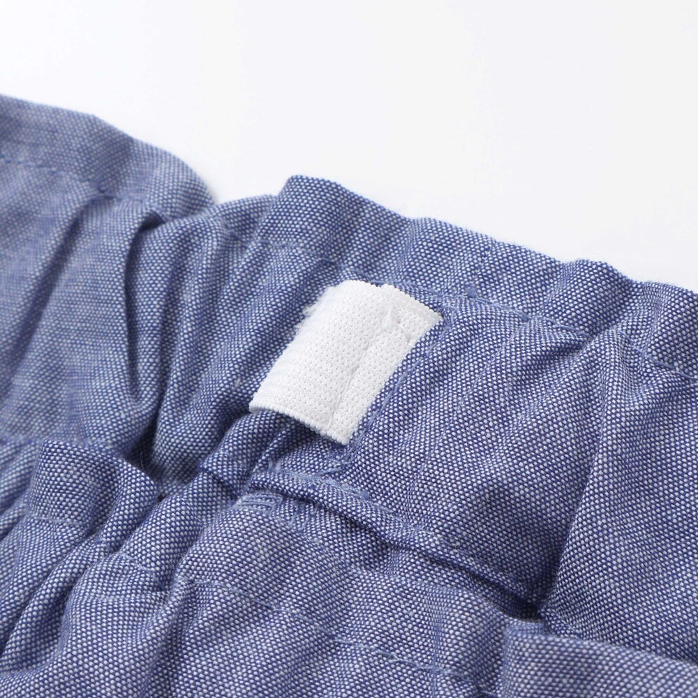 【限定商品】ダンガリーブラウス+ショートパンツセットアップ(95~150cm) レッド 95cm