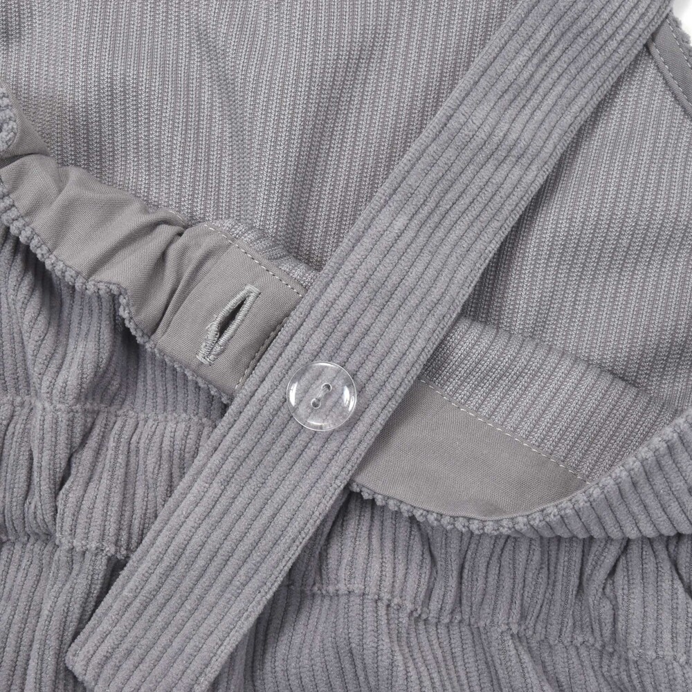 コールテンオーバーオール(130~160cm) グレー 130cm