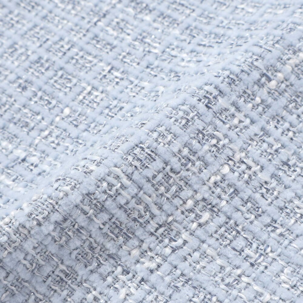 【お揃い】ラメツイード ワンピース&ブルマセットベビー(70~90cm) ブルー S